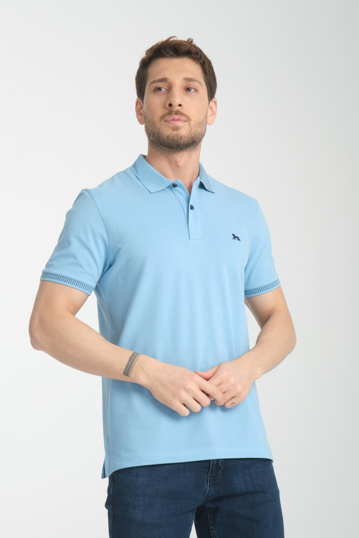 Wholesale Men Blue T-shirt 736124