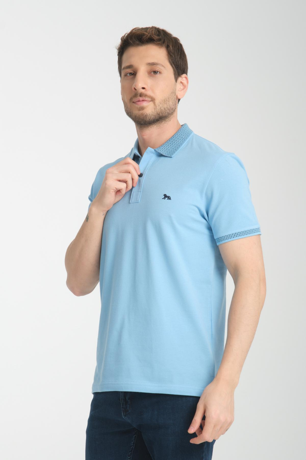 Wholesale Men Blue T-shirt 736124