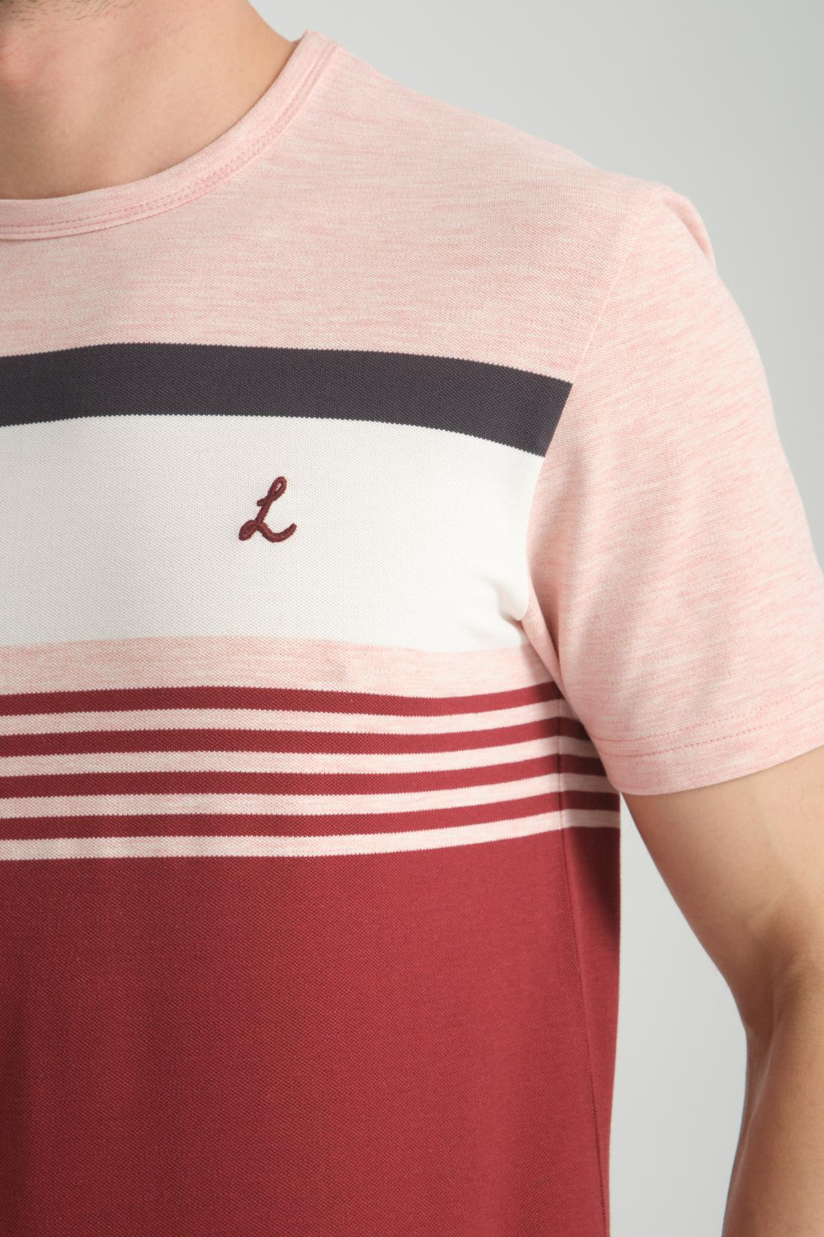 Wholesale Men Bordeaux  T-shirt 736190