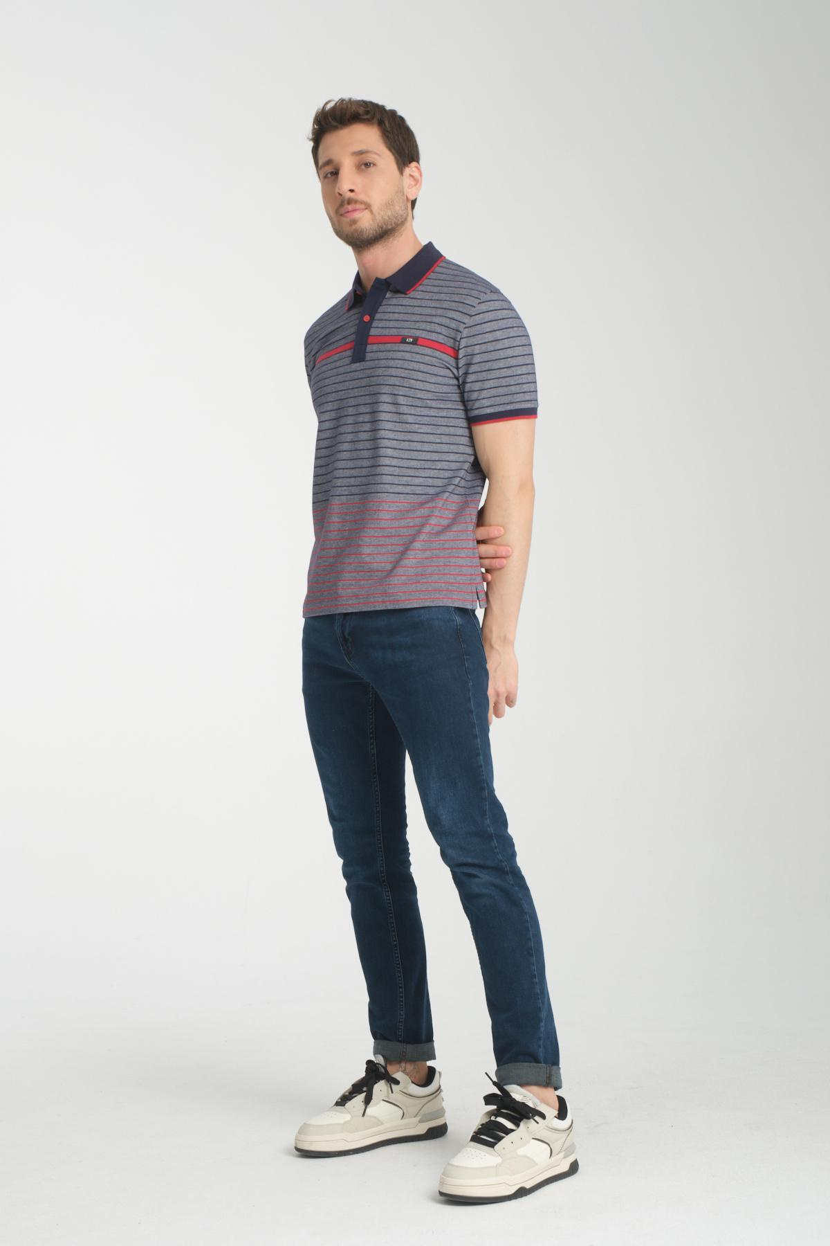 Wholesale Men Dark Gray  T-shirt 736112