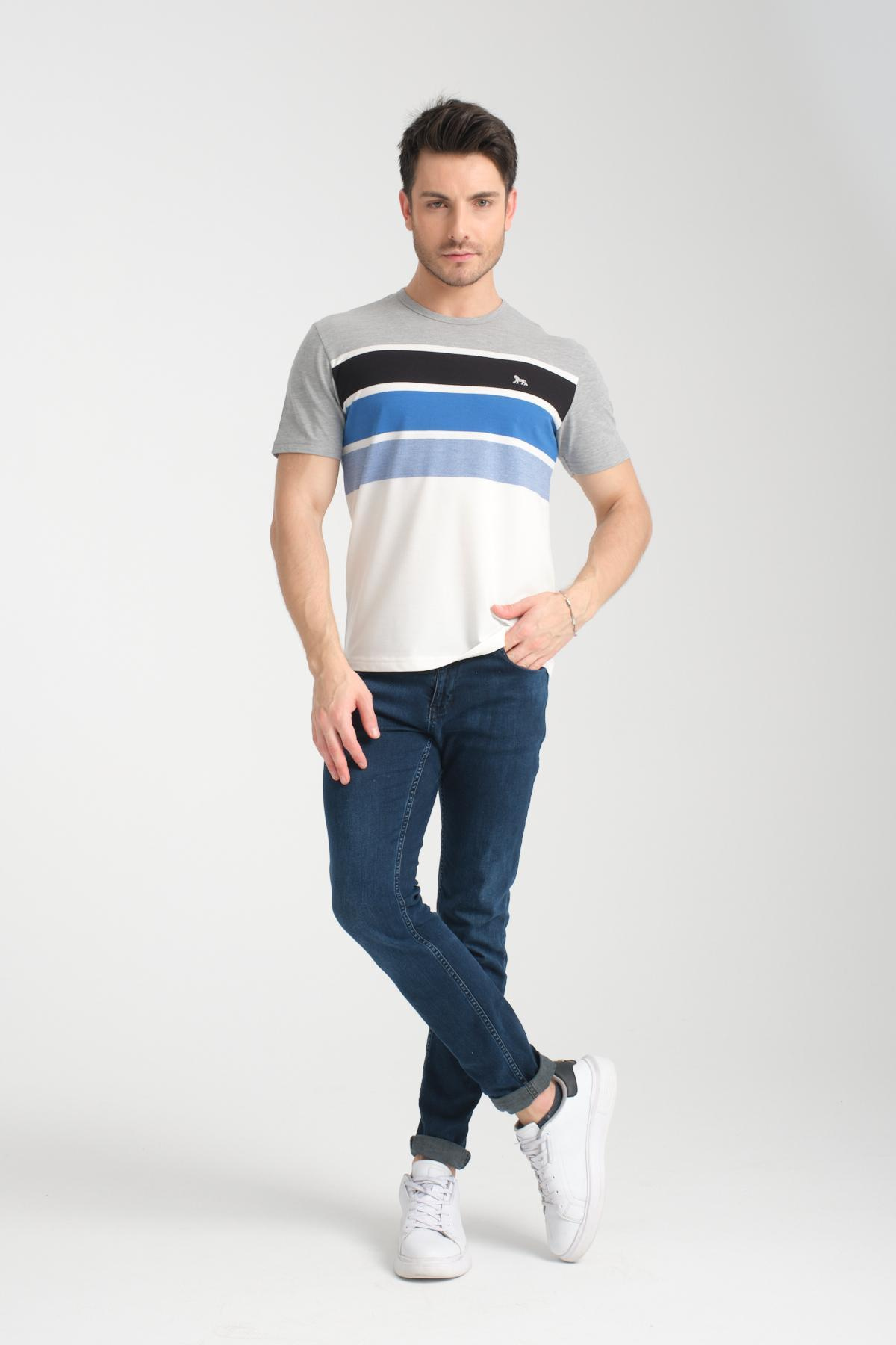 Wholesale Men Gray T-shirt 736182