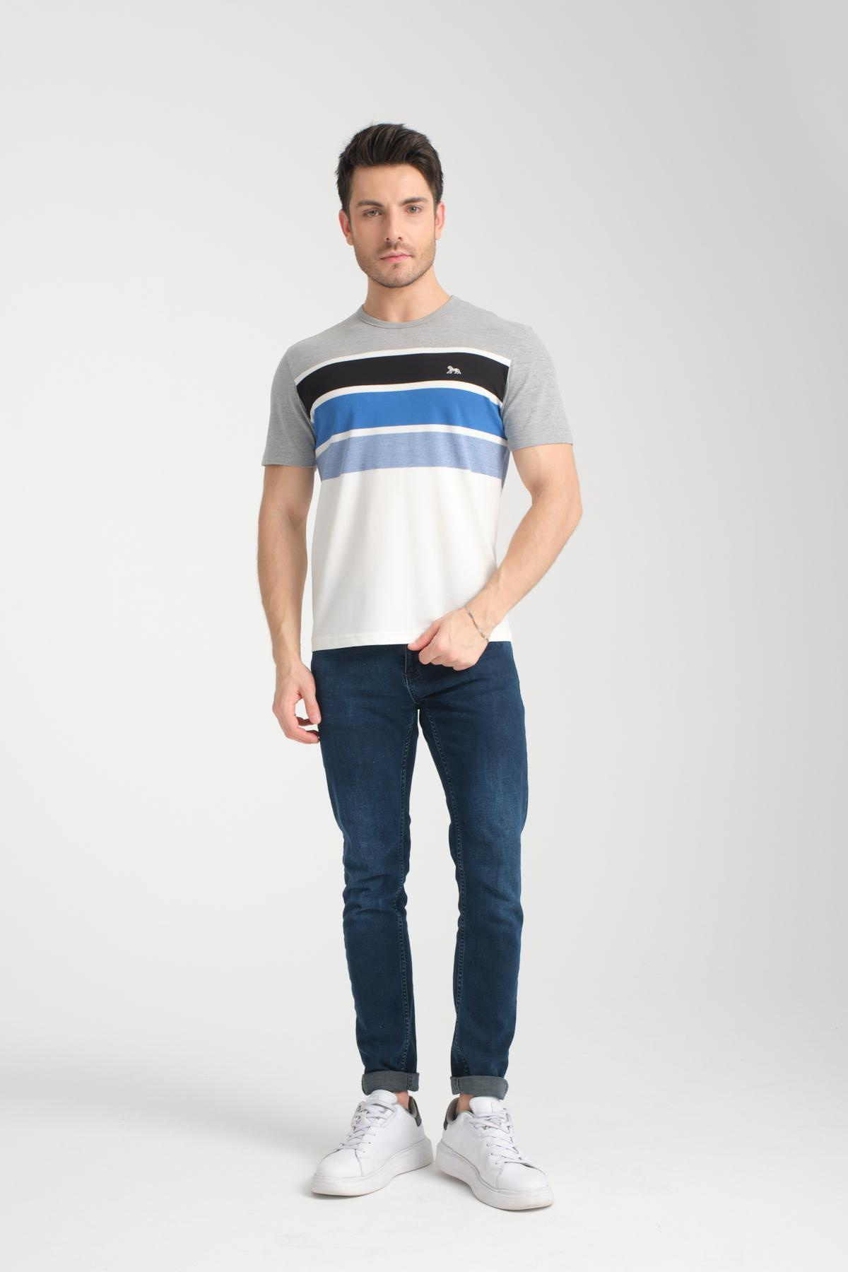 Wholesale Men Gray T-shirt 736182