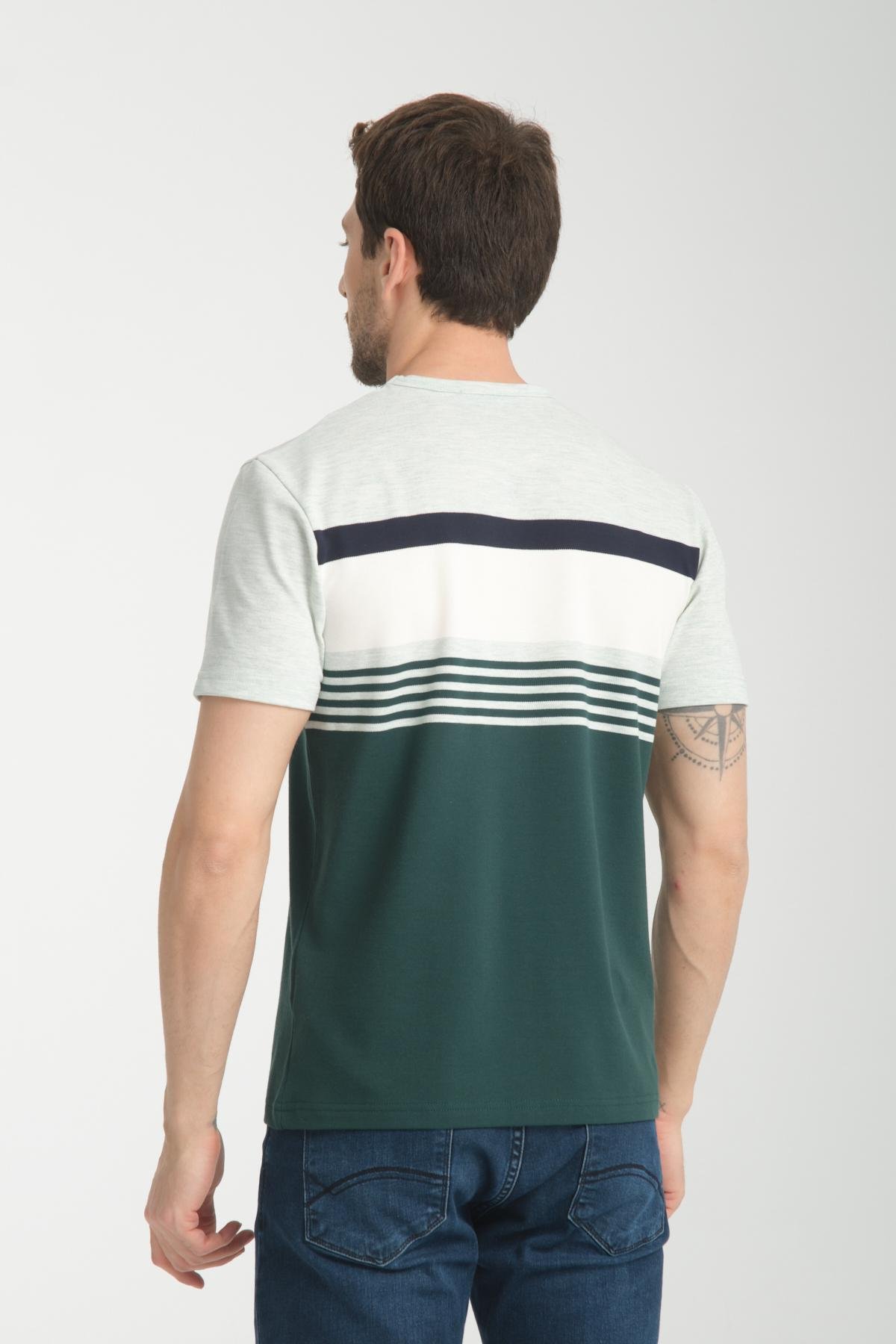 Wholesale Men Green T-shirt 736188