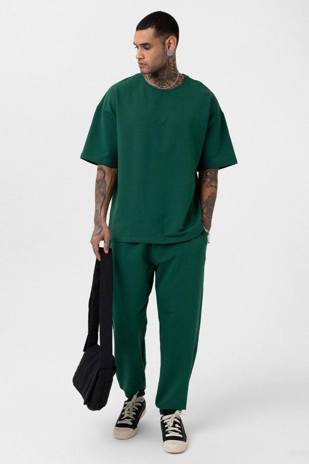 Wholesale Men Green Tracksuit 722725