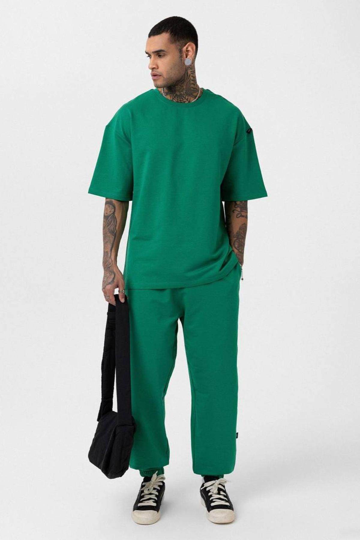 Wholesale Men Green Tracksuit 722720