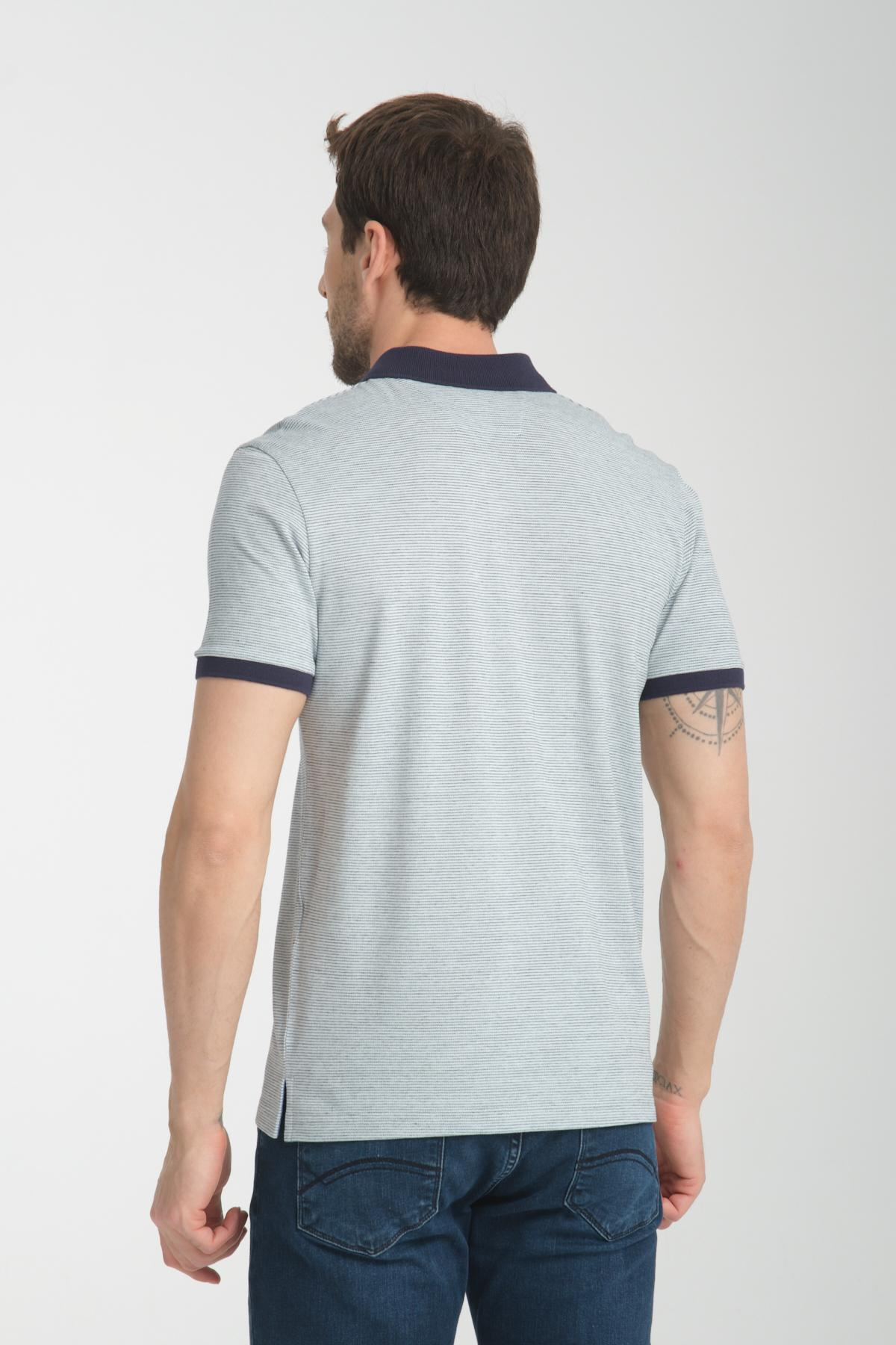 Wholesale Men Ice Blue T-shirt 736091