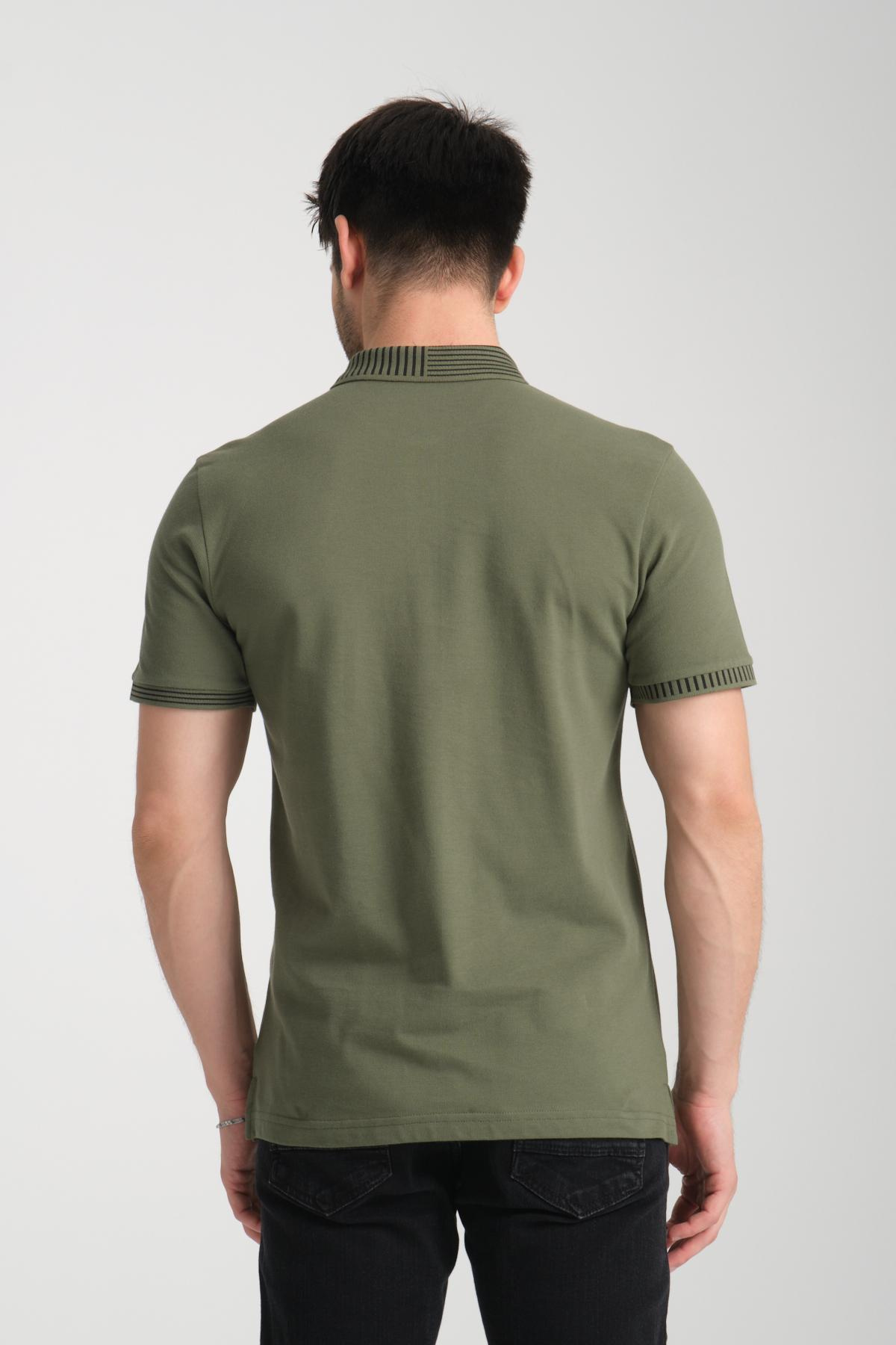 Wholesale Men Khaki  T-shirt 736062