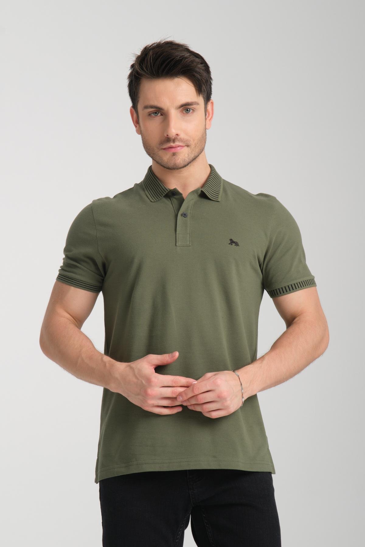 Wholesale Men Khaki  T-shirt 736062