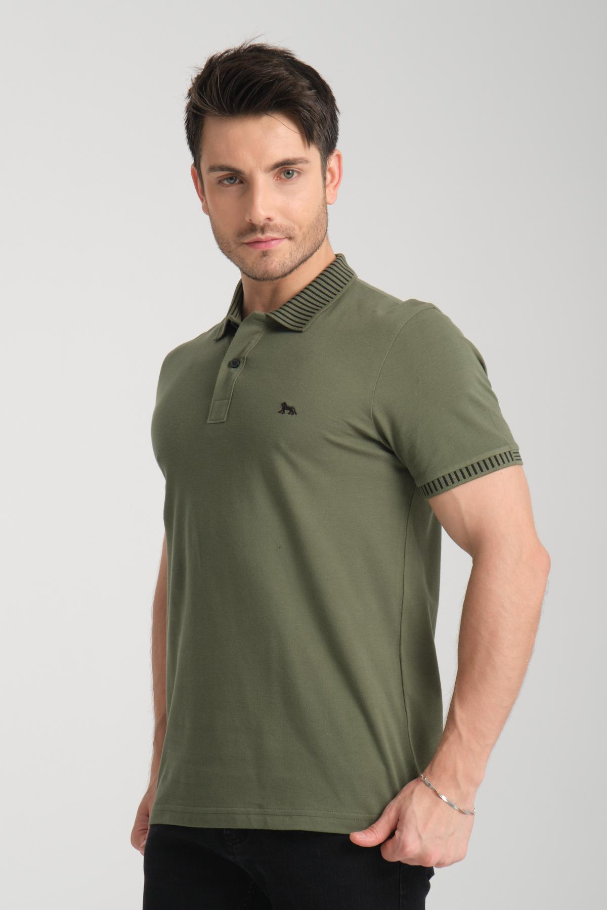 Wholesale Men Khaki  T-shirt 736062