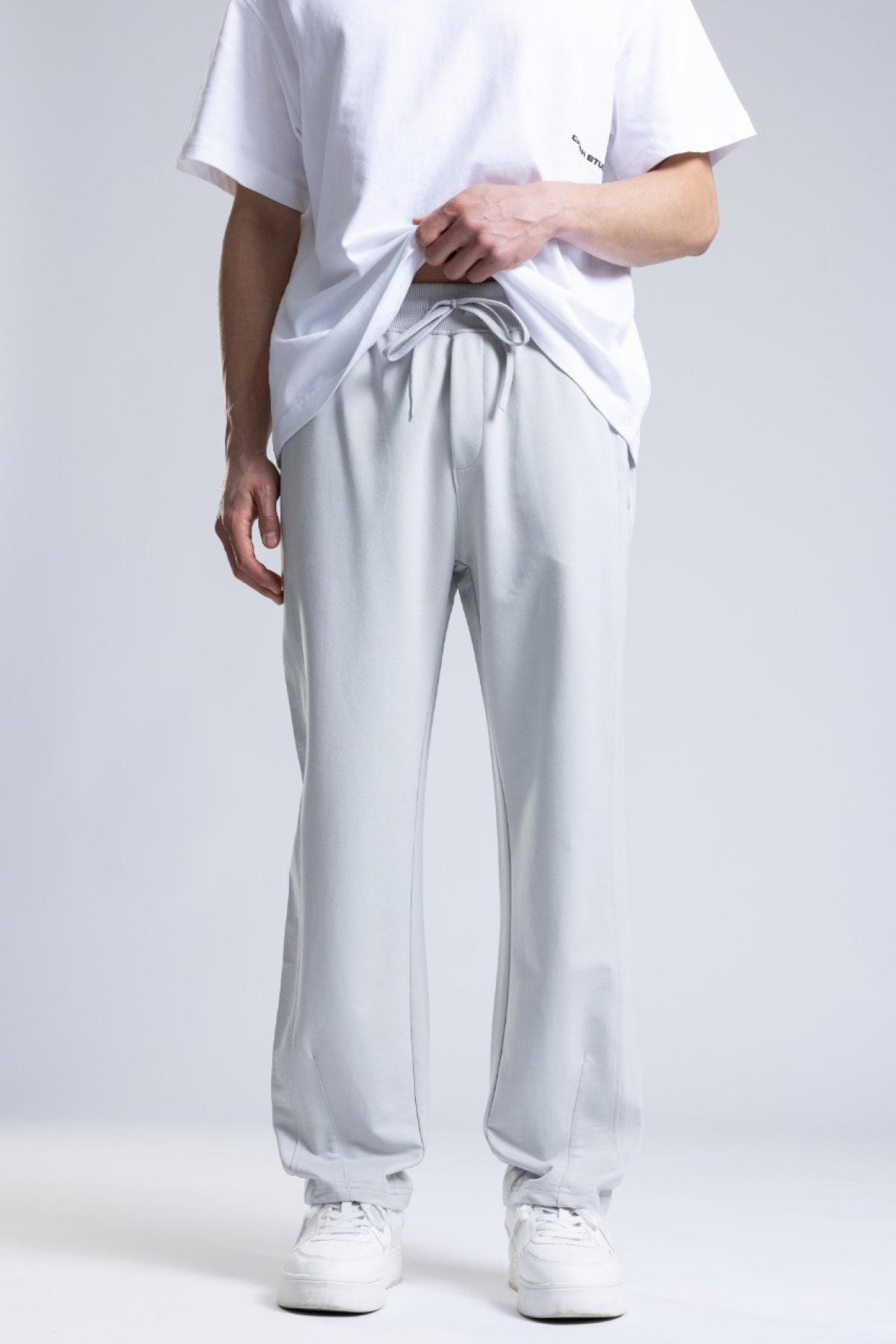 Wholesale Men Light Gray Trackpants 736503