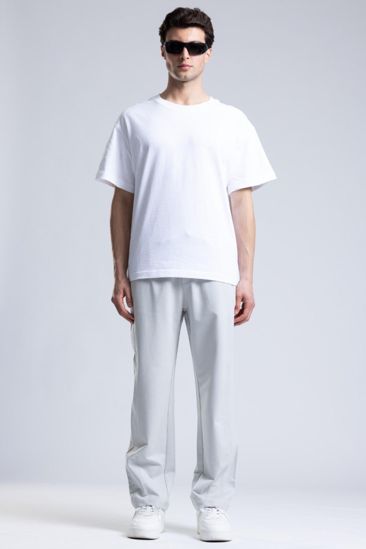 Wholesale Men Light Gray Trackpants 736503