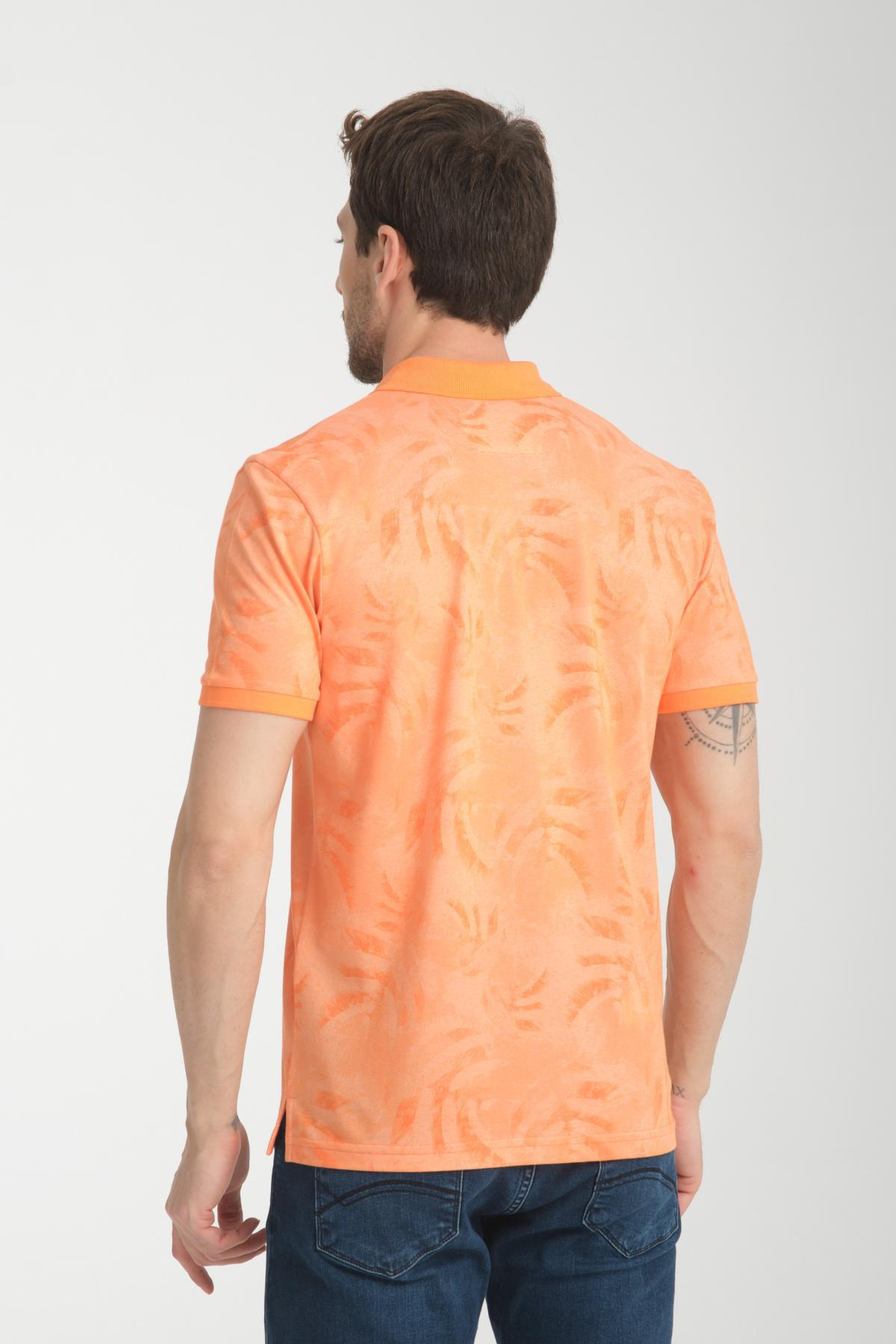 Wholesale Men Light Orange T-shirt 736088