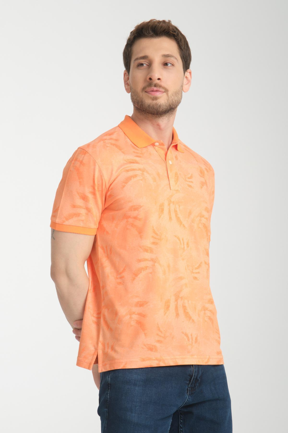 Wholesale Men Light Orange T-shirt 736088