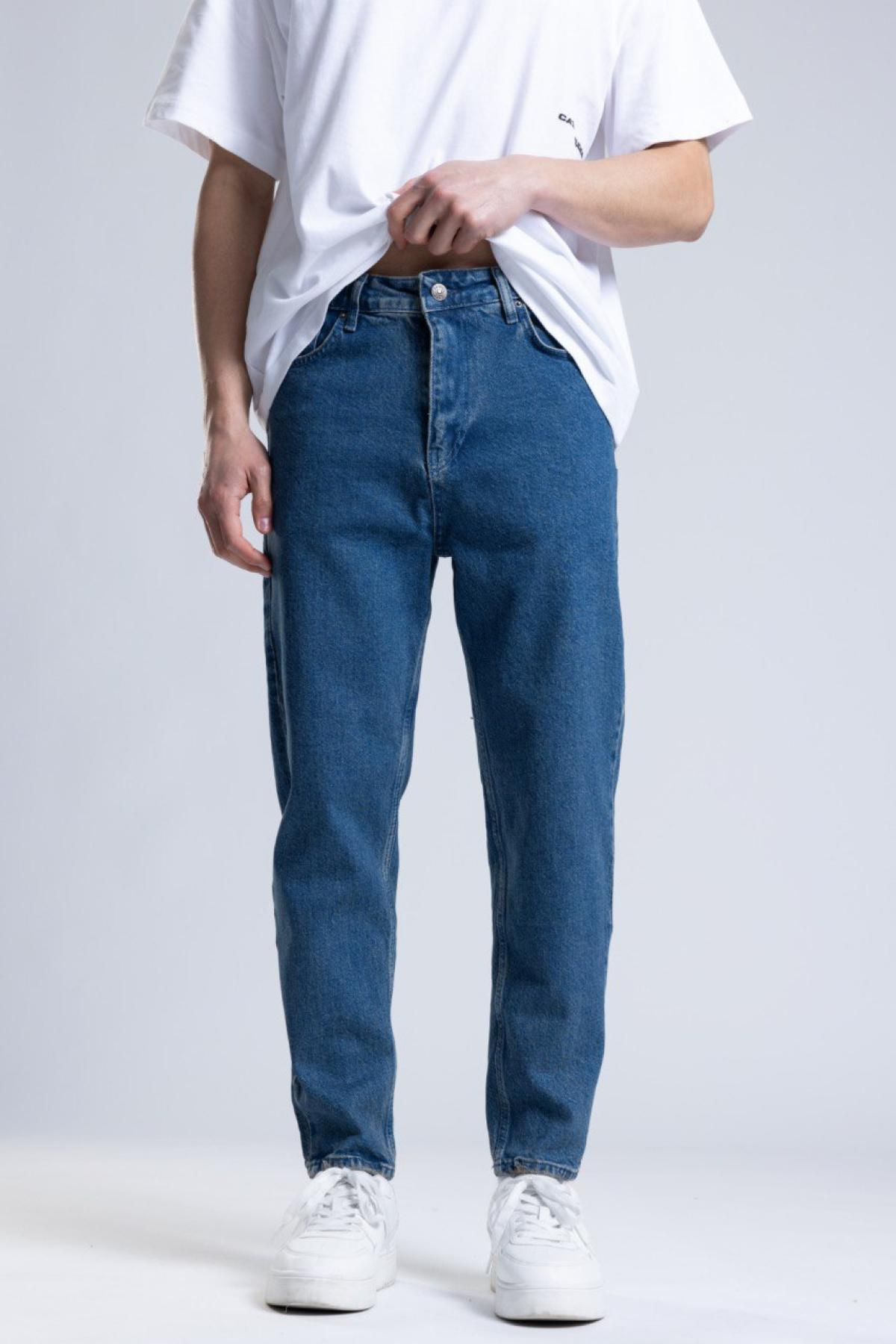 Wholesale Men Navy Boyfriend Jeans 736563