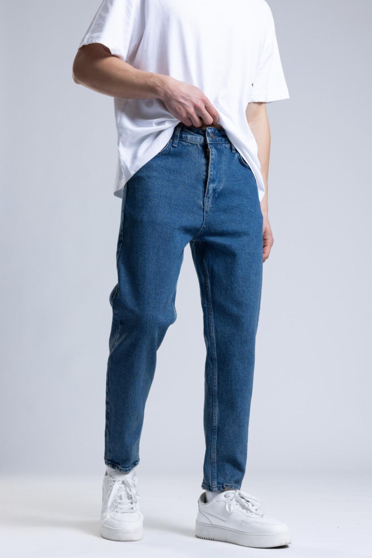 Wholesale Men Navy Boyfriend Jeans 736563
