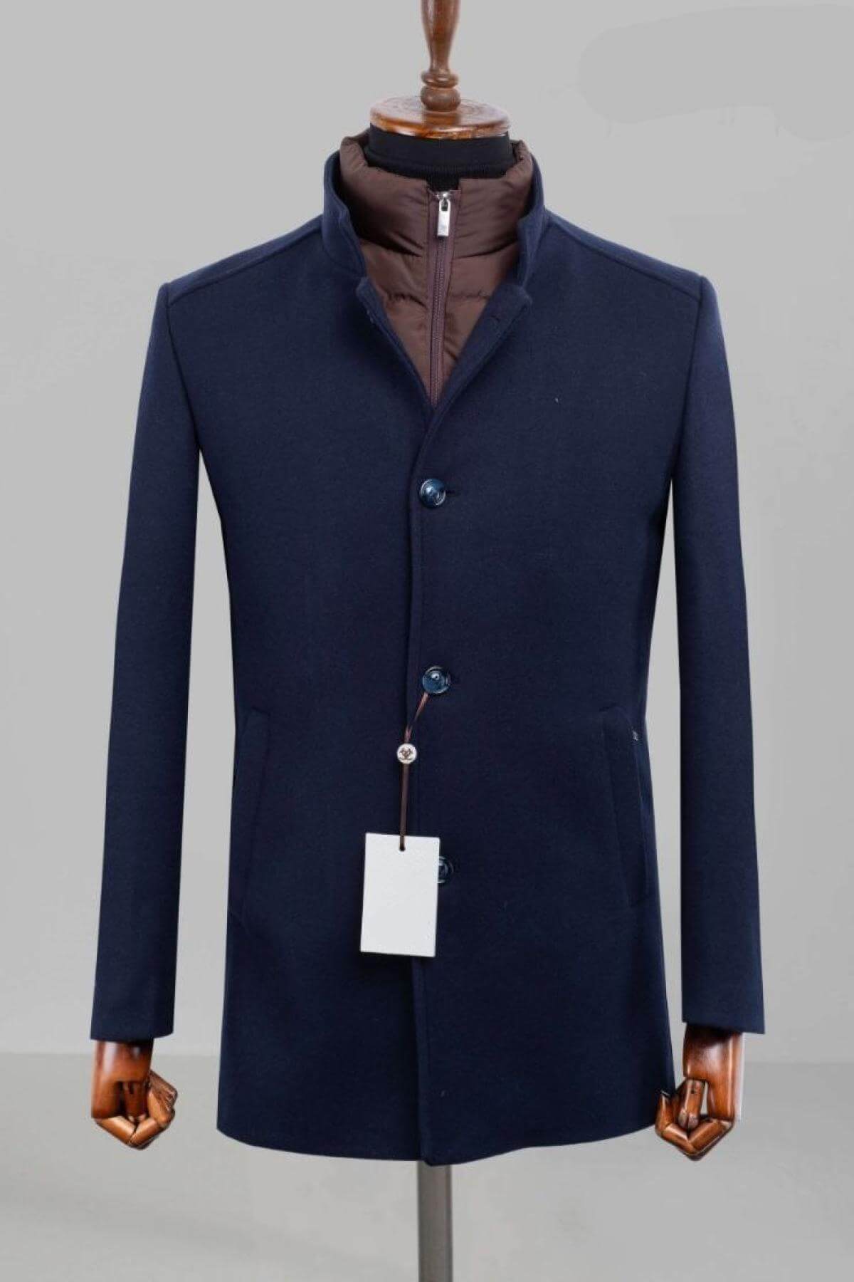 Wholesale Men Navy Coat 738148