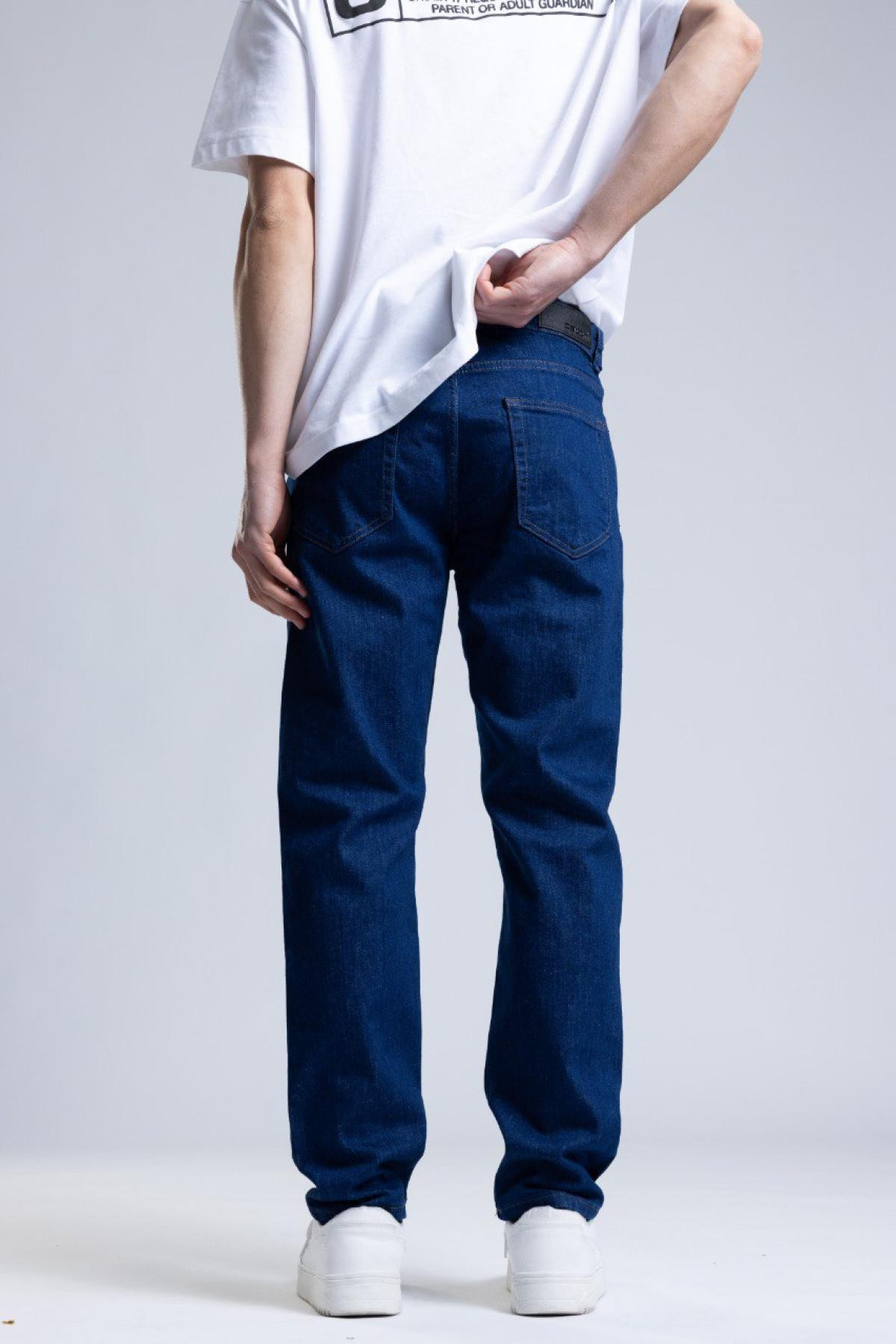 Wholesale Men Navy Mom Jeans 736555