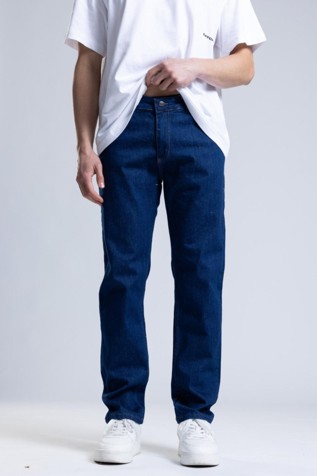 Wholesale Men Navy Mom Jeans 736555