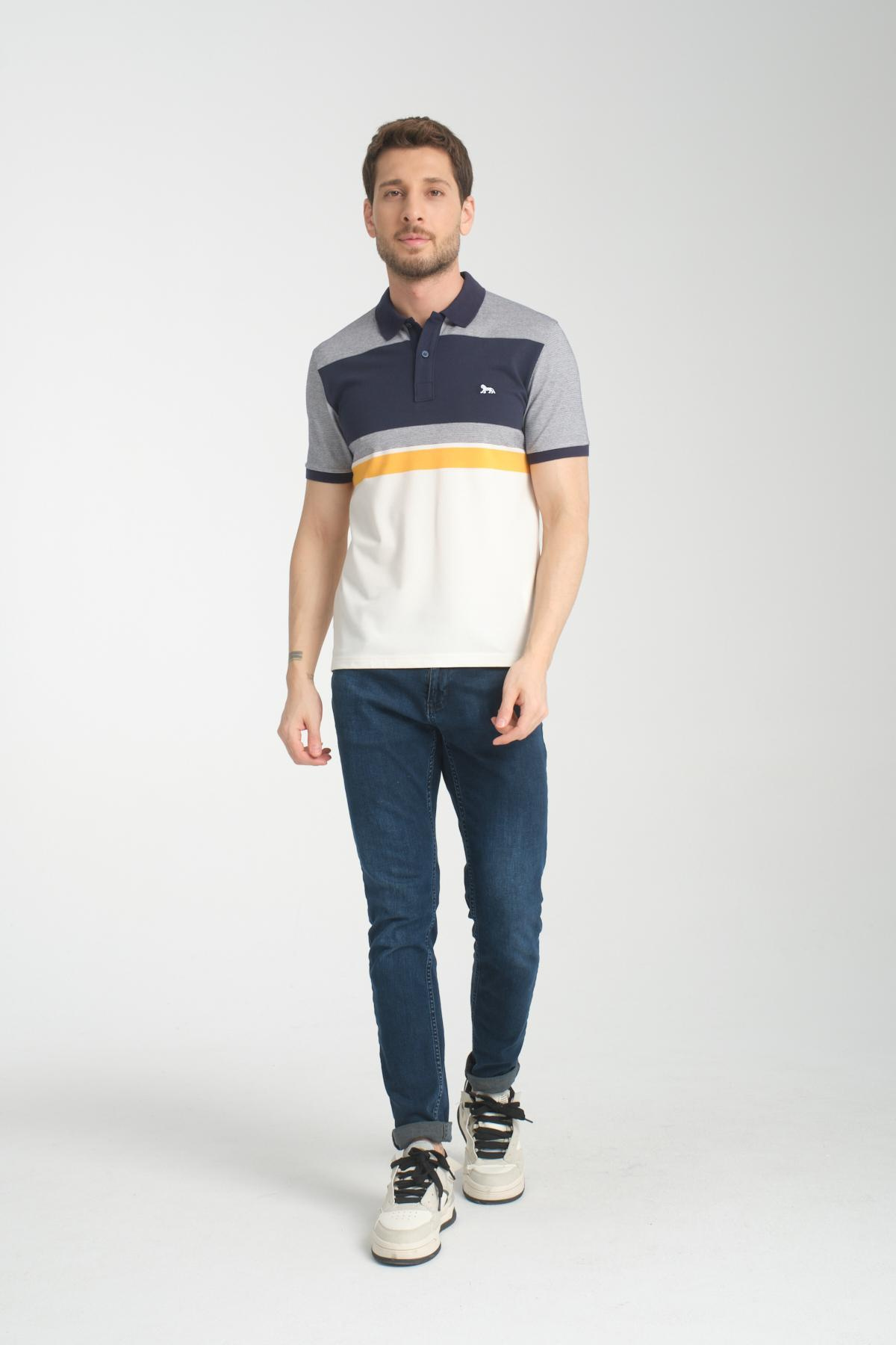 Wholesale Men Navy T-shirt 736103