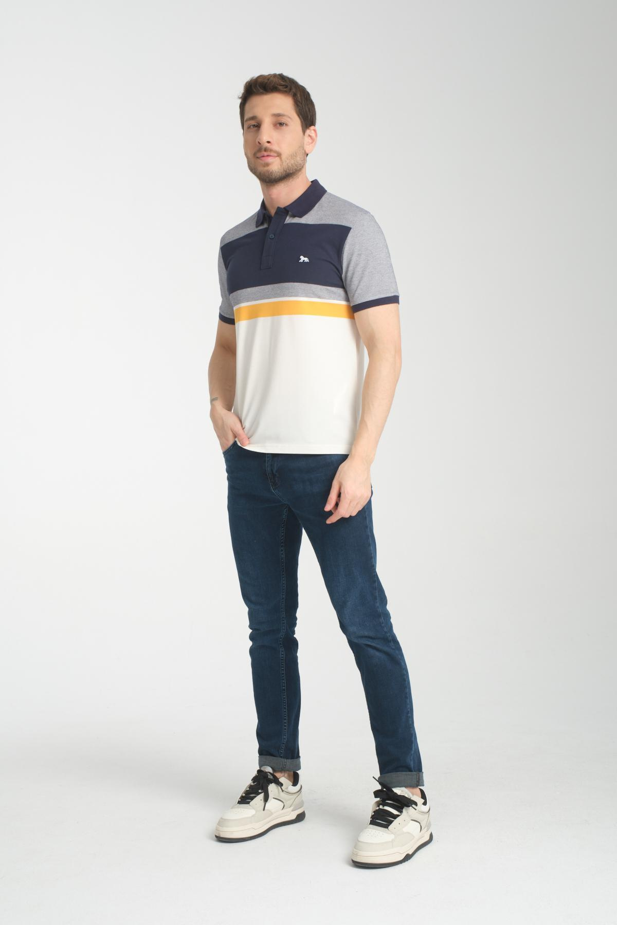 Wholesale Men Navy T-shirt 736103