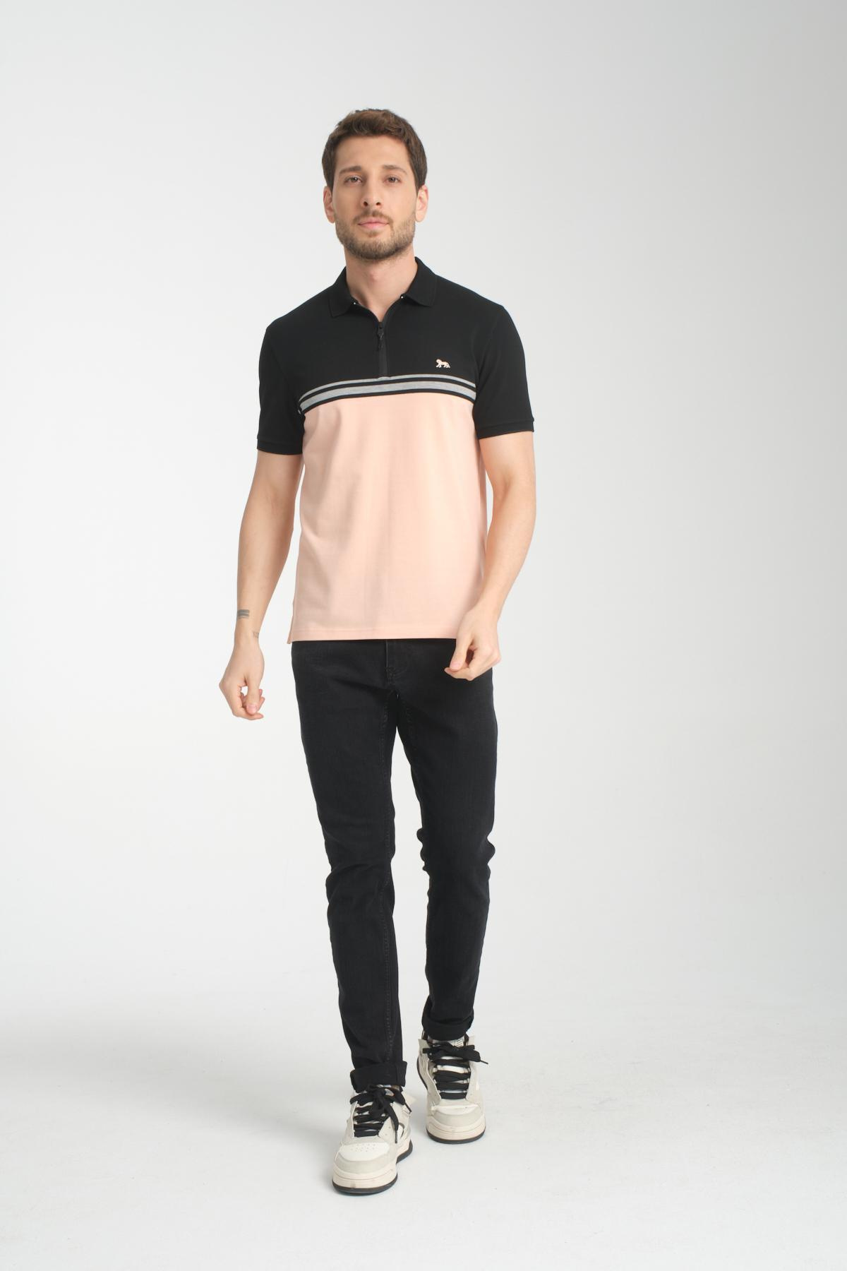 Wholesale Men Peach T-shirt 736147