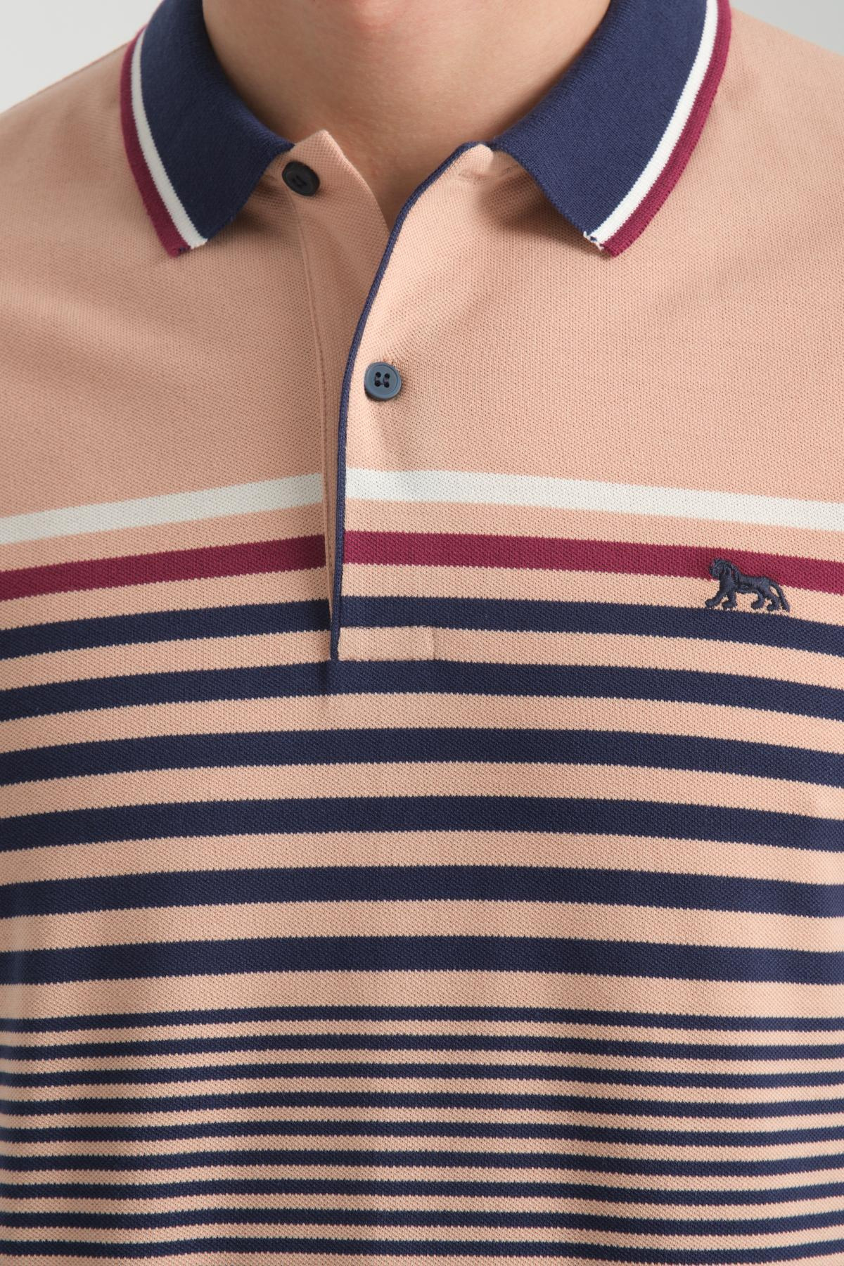 Wholesale Men Peach T-shirt 736107