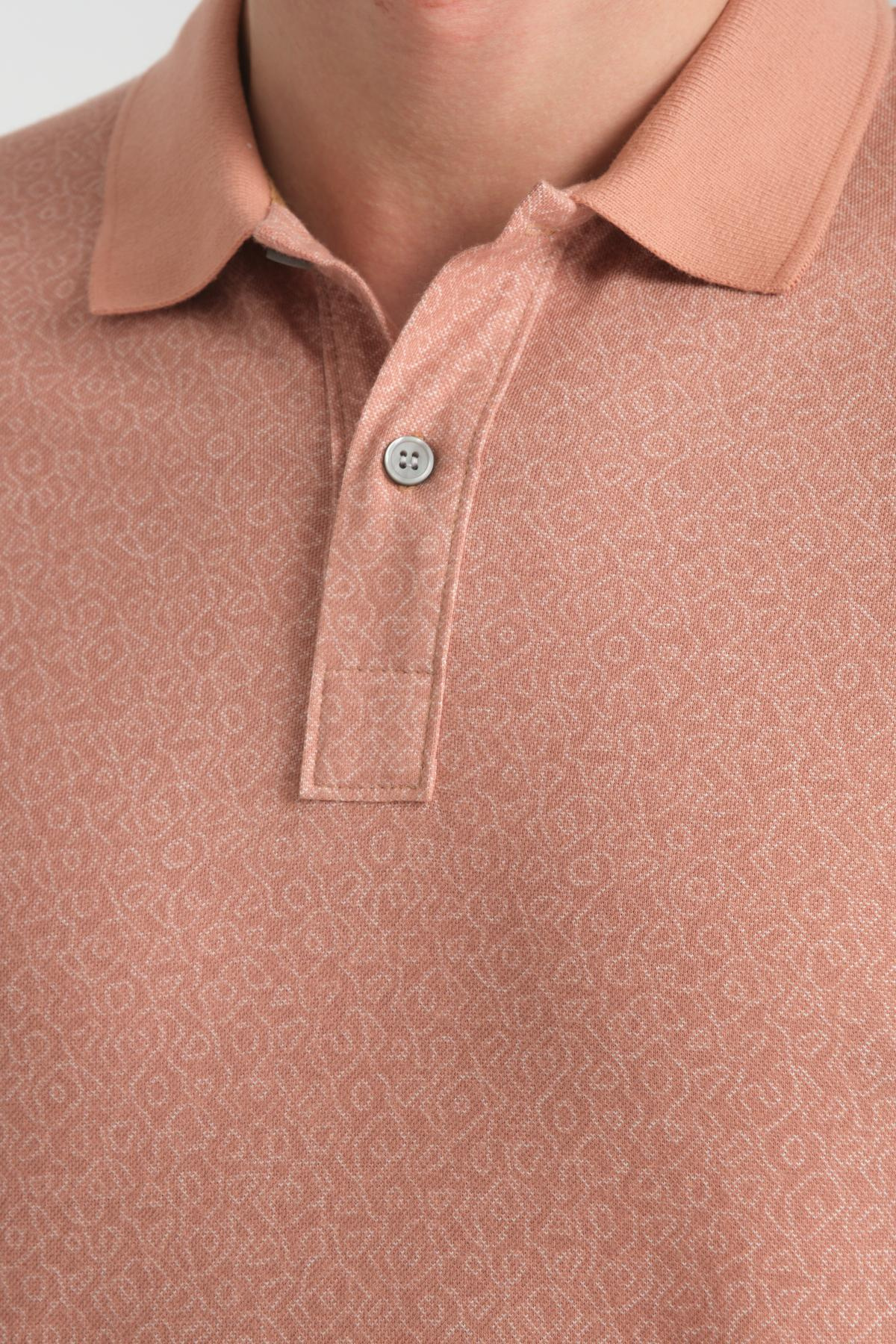 Wholesale Men Peach T-shirt 736075