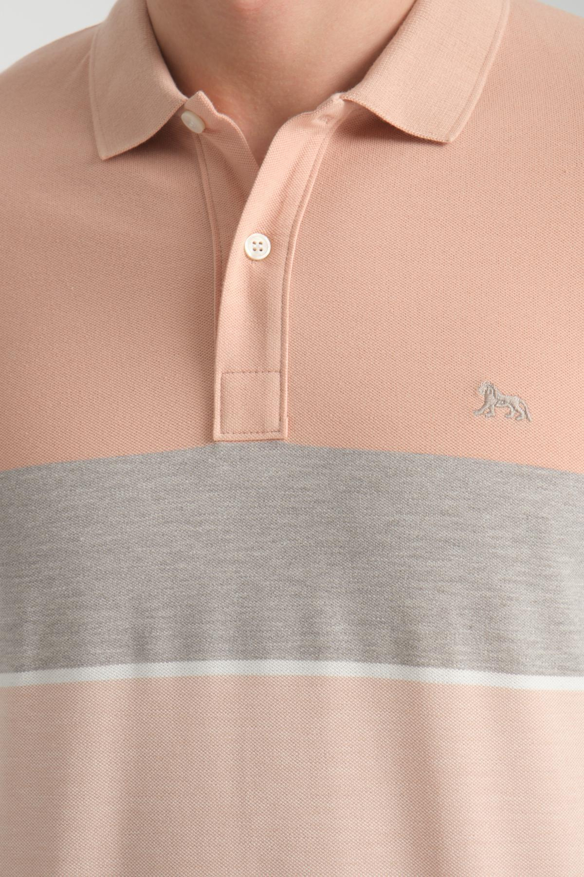 Wholesale Men Peach T-shirt 736082