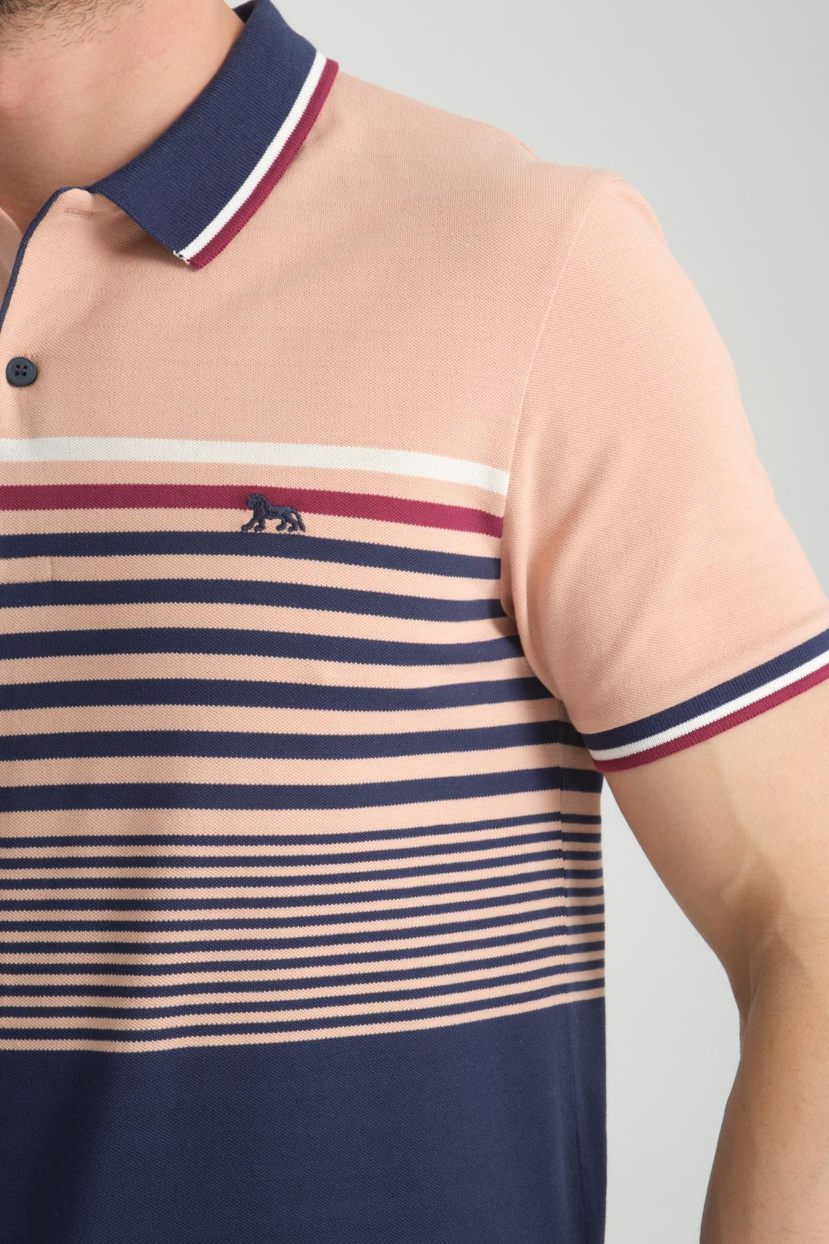 Wholesale Men Peach T-shirt 736107