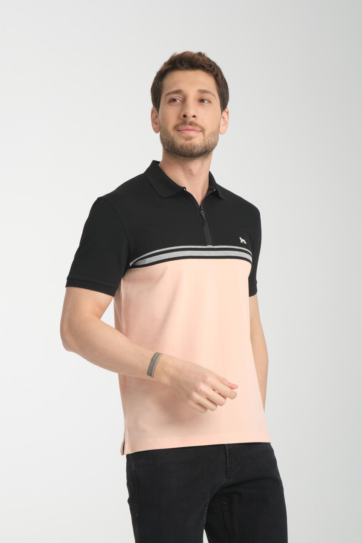 Wholesale Men Peach T-shirt 736147