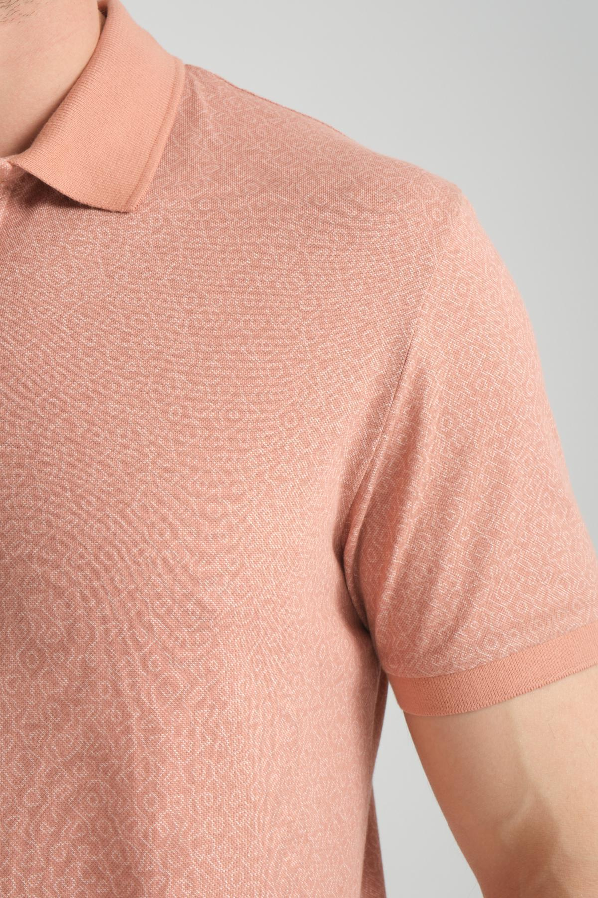 Wholesale Men Peach T-shirt 736075