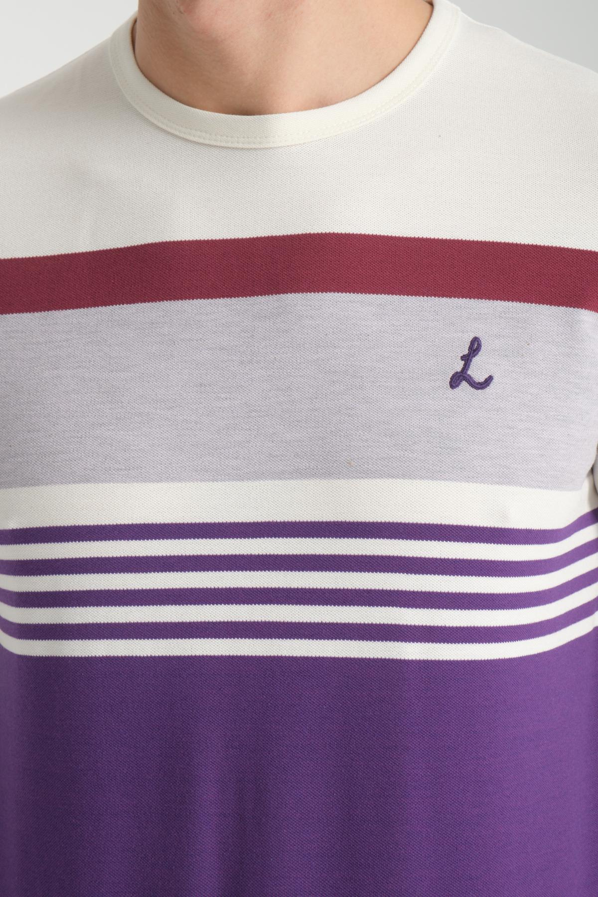 Wholesale Men Purple  T-shirt 736189