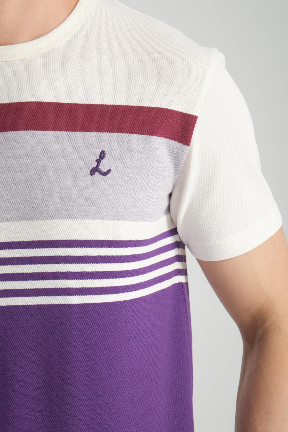 Wholesale Men Purple  T-shirt 736189