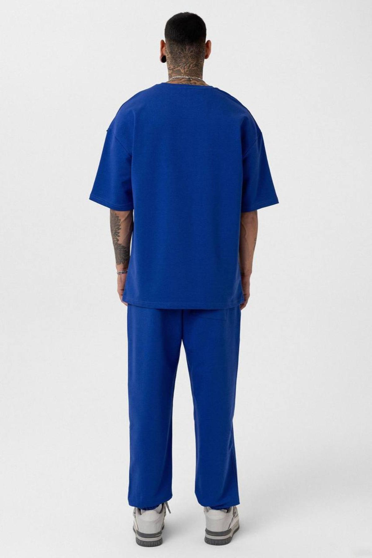 Wholesale Men Sax Blue Tracksuit 722717