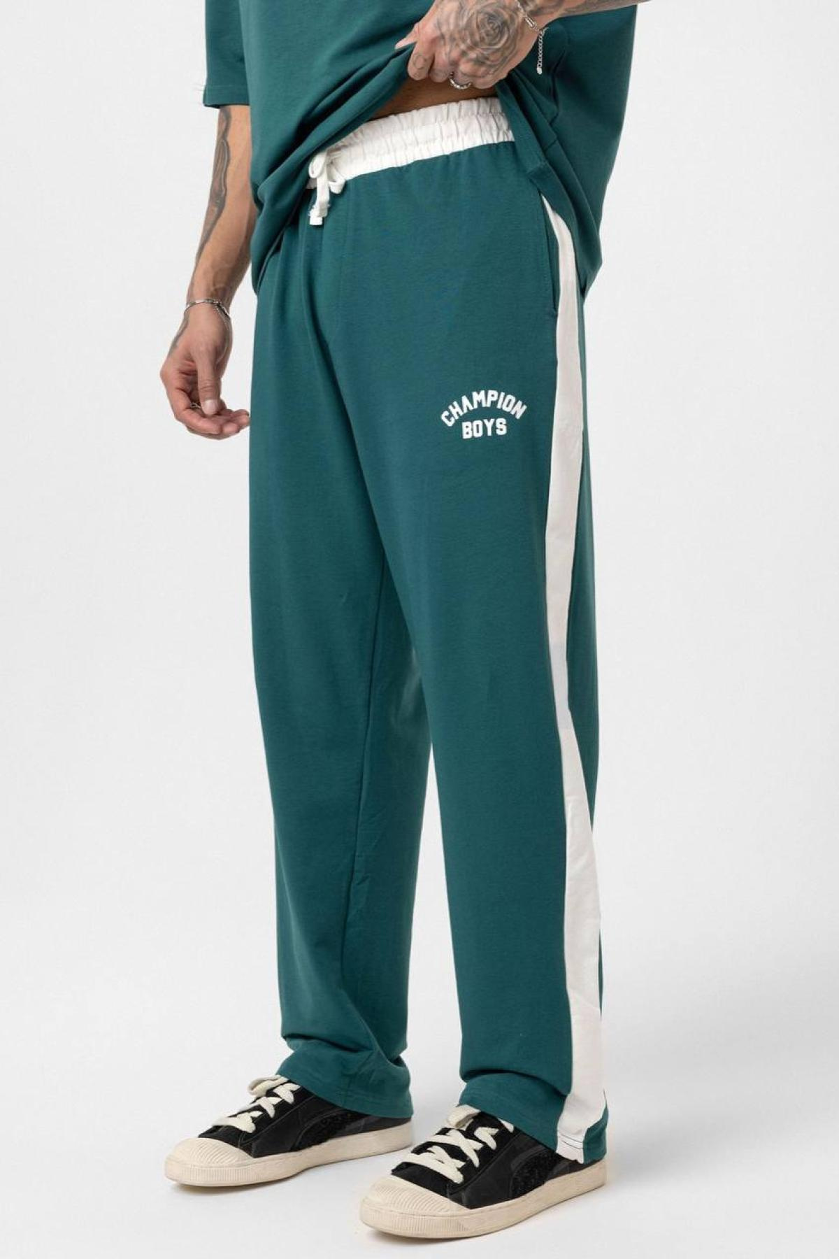 Wholesale Men Sea Green Tracksuit 722706