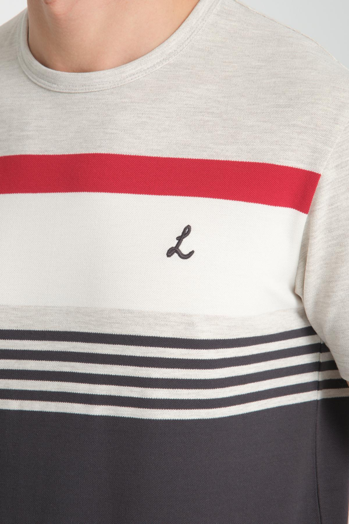 Wholesale Men Smoke Gray T-shirt 736191