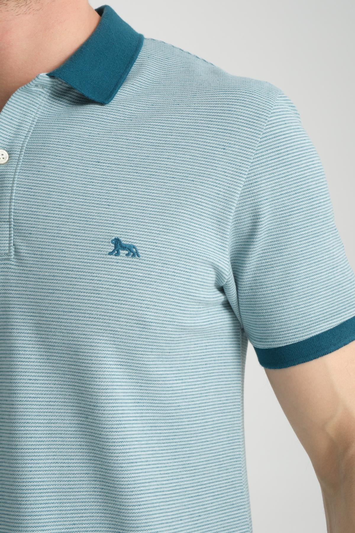 Wholesale Men Turquoise T-shirt 736093