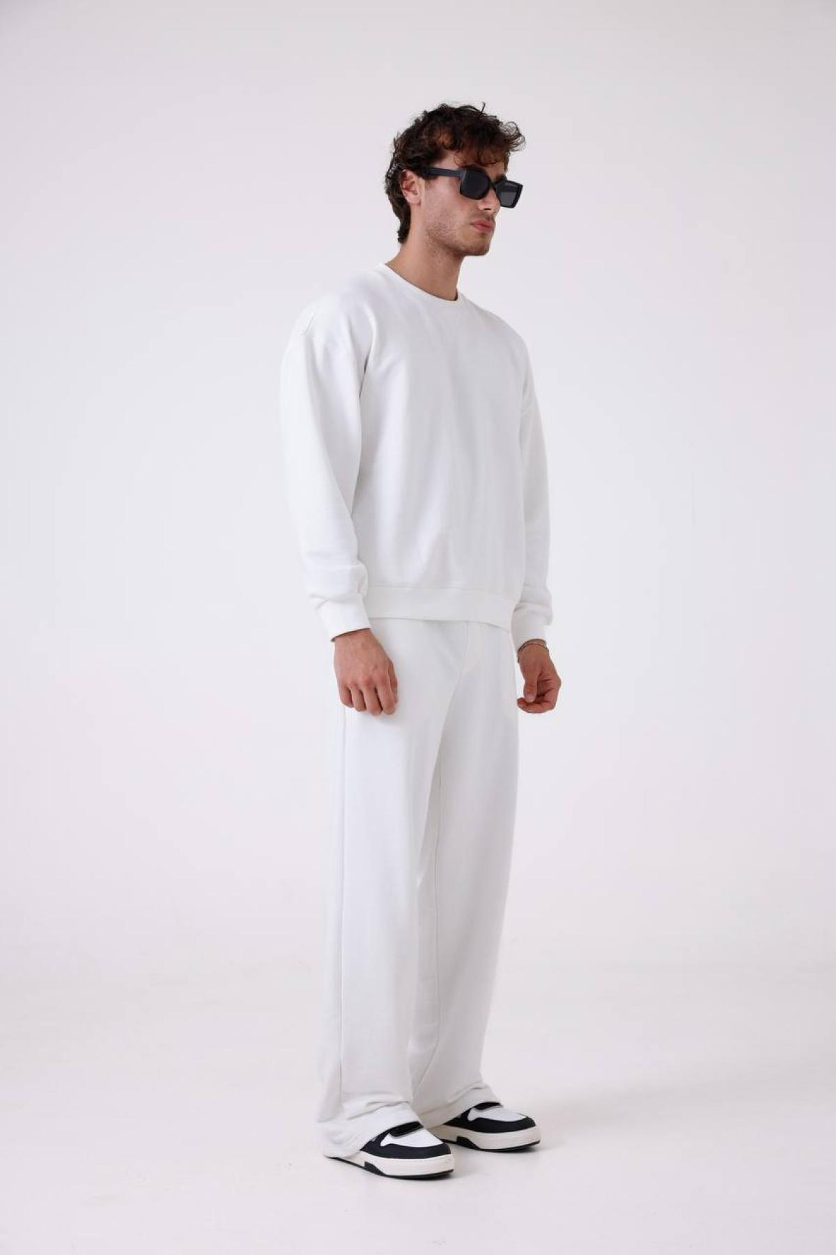 Wholesale Men White Tracksuit Set 739173