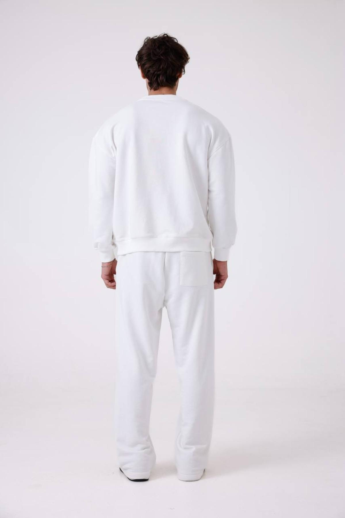 Wholesale Men White Tracksuit Set 739173
