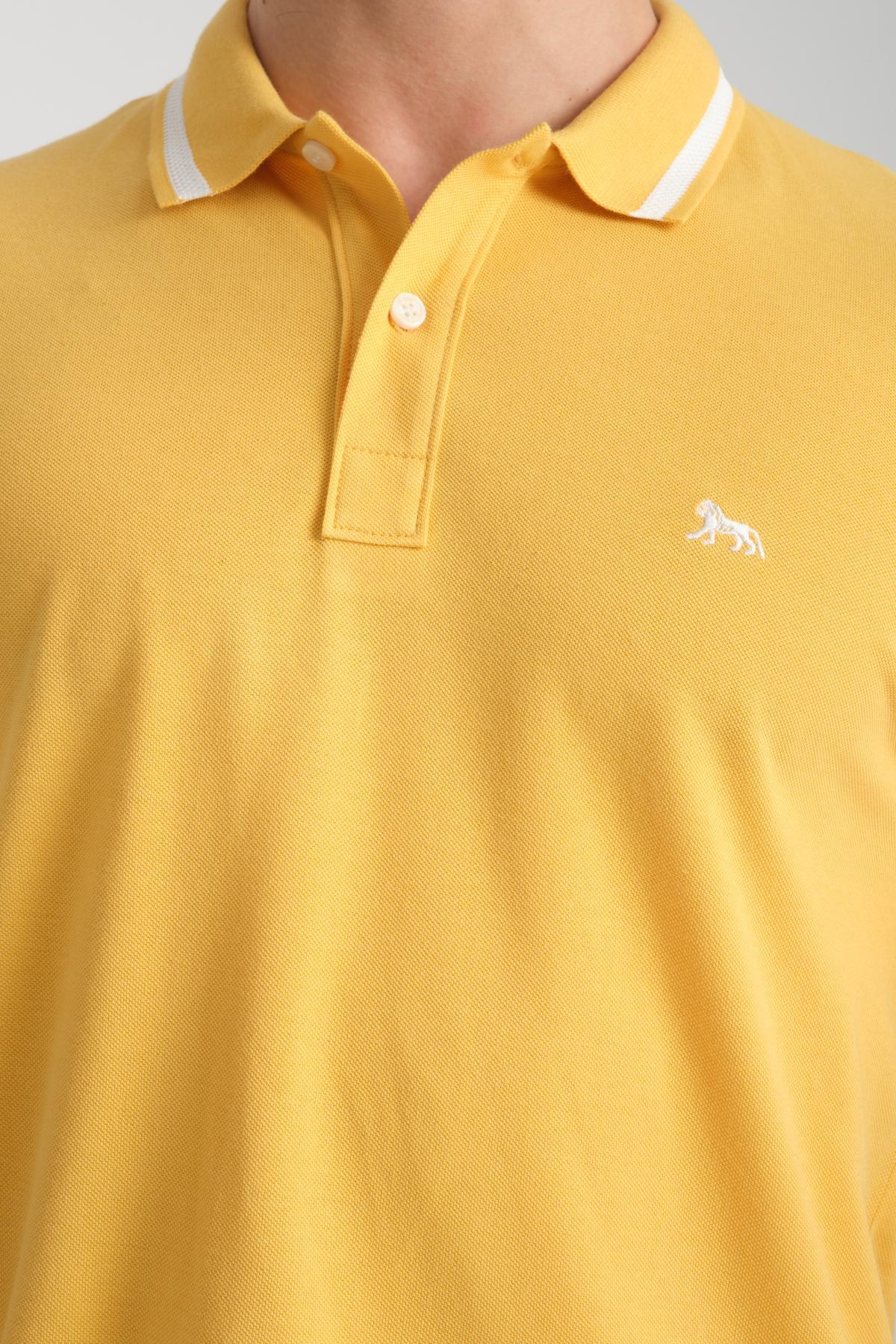 Wholesale Men Yellow Polo T-shirt 732259