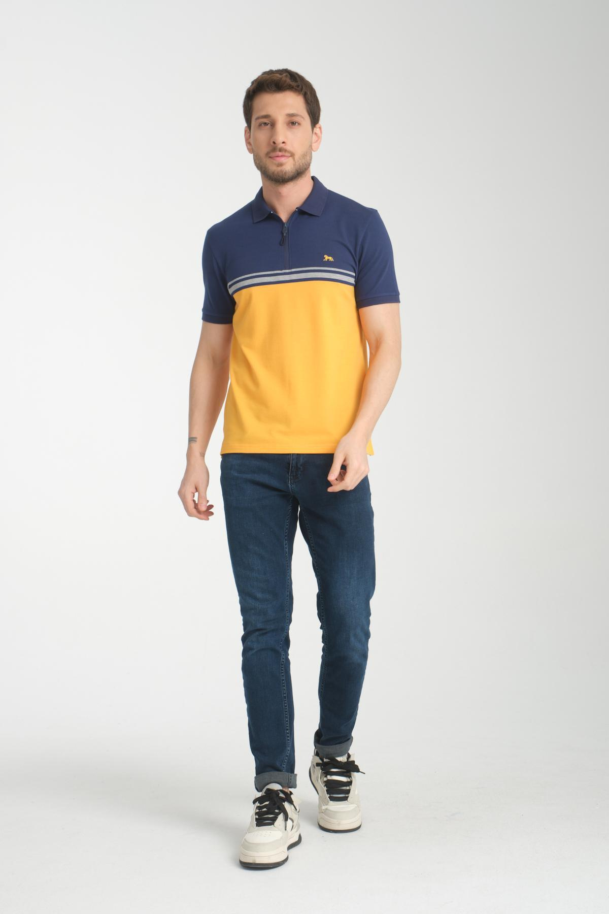 Wholesale Men Yellow T-shirt 736119