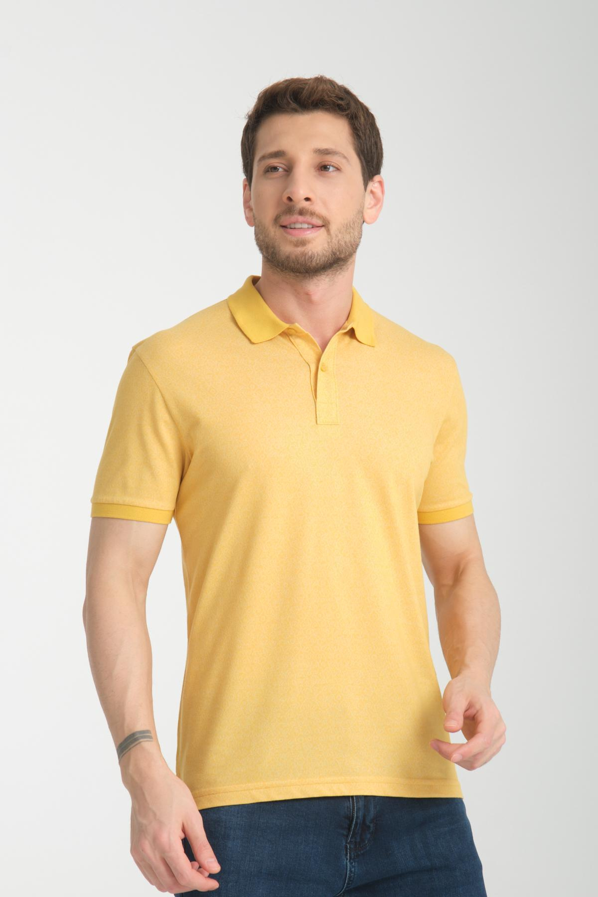 Wholesale Men Yellow T-shirt 736081