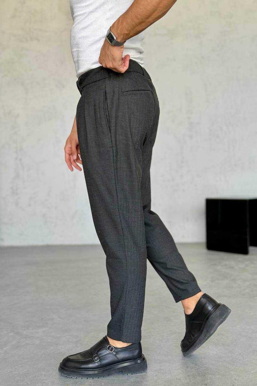 Wholesale Men's Anthracite Baggy Pants 1504W26-PNT5090