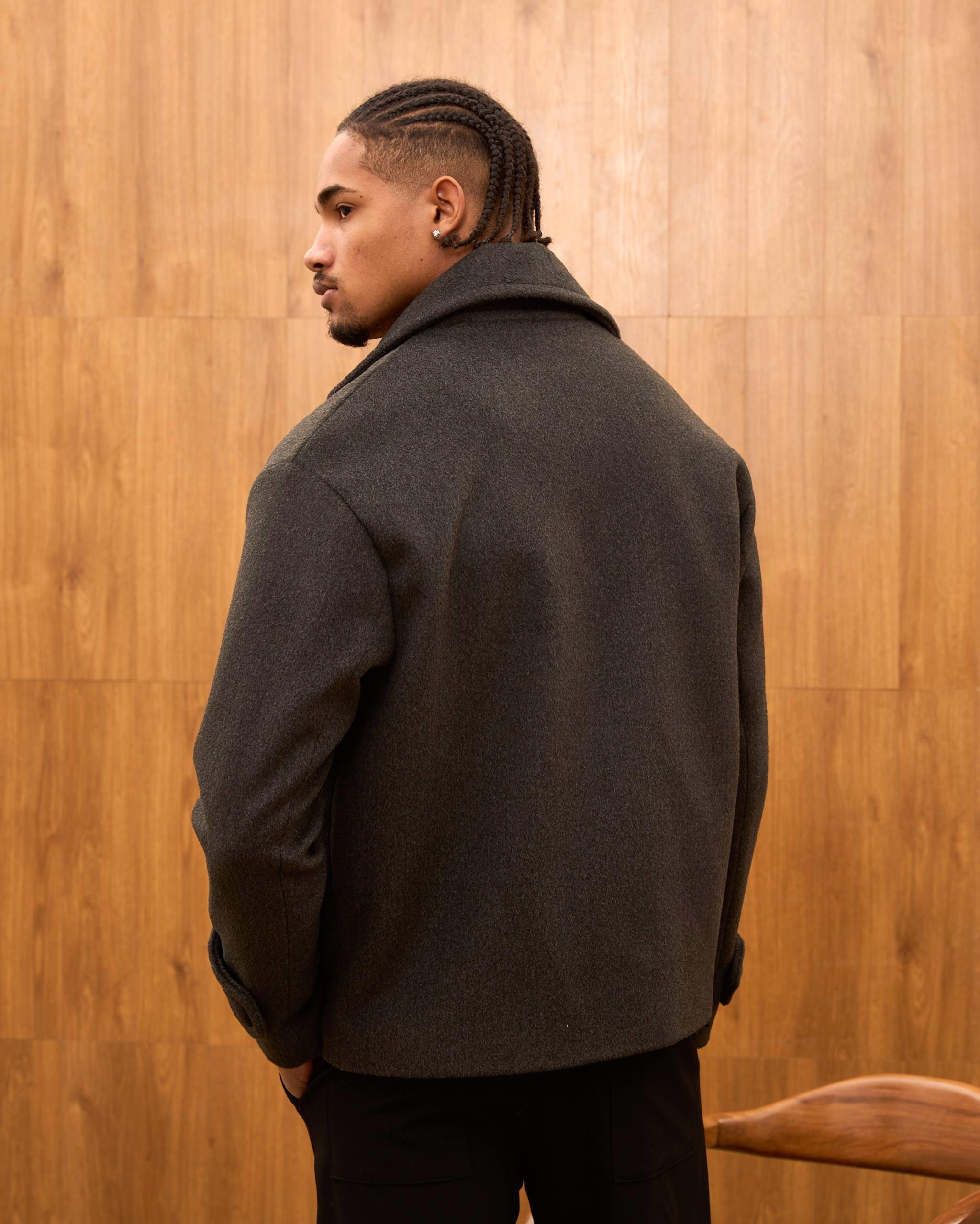 Wholesale Men's Anthracite Coat 1603W26-M1070