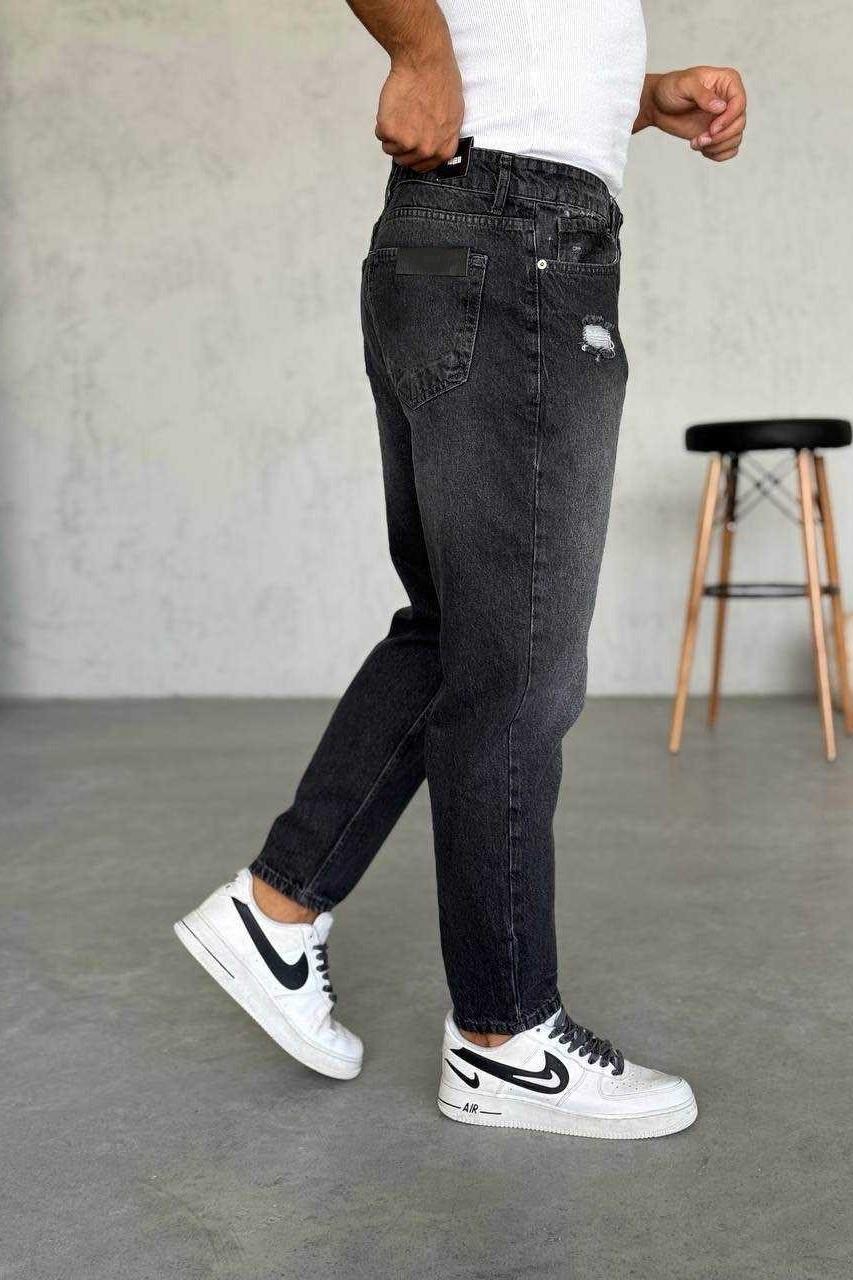 Wholesale Men's Anthracite Relaxed Fit Jeans 1504W26-PNT2402