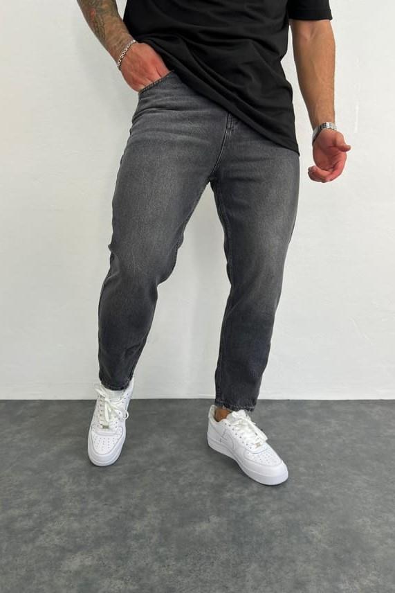 Wholesale Men's Anthracite Relaxed Fit Jeans 1504W26-PNT2263