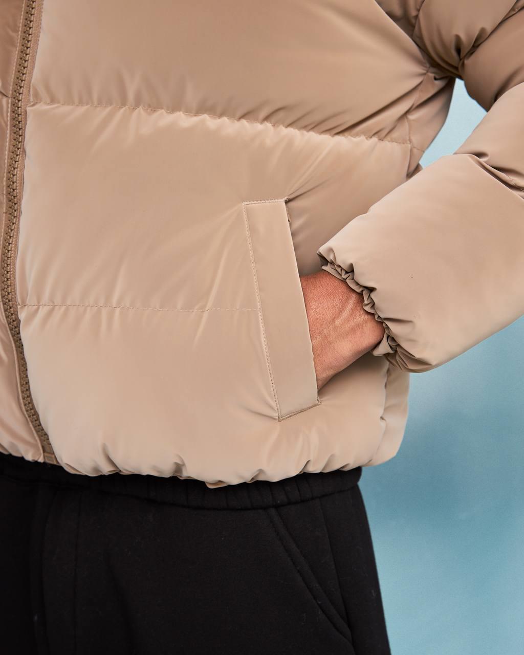 Wholesale Men's Beige Coat  1603W26-M1034 