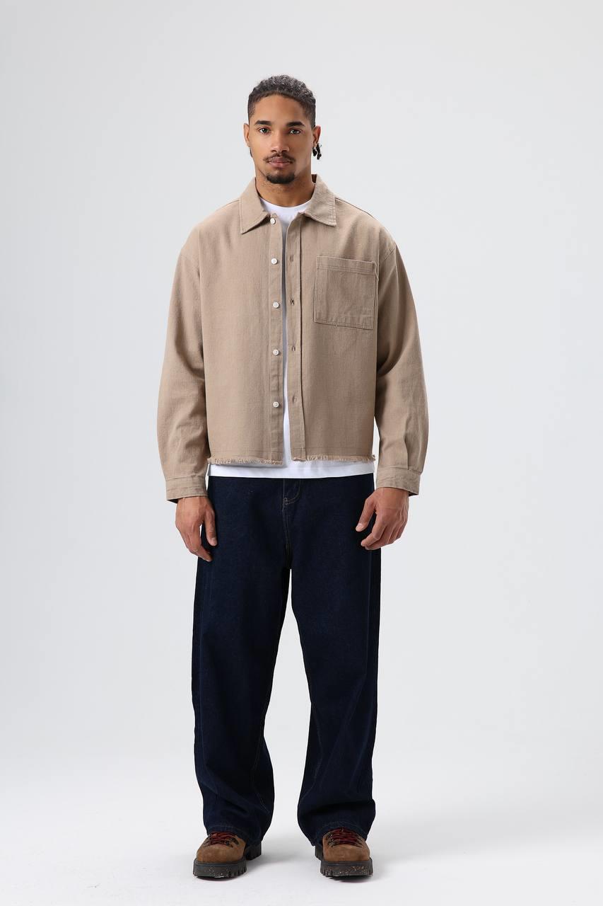 Wholesale Men's Beige Shirt  1605W26-E40-43