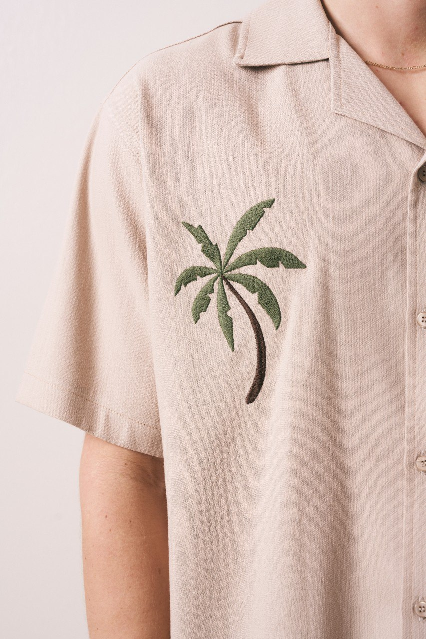 Wholesale Men's Beige Shirt 1609W26-6385 