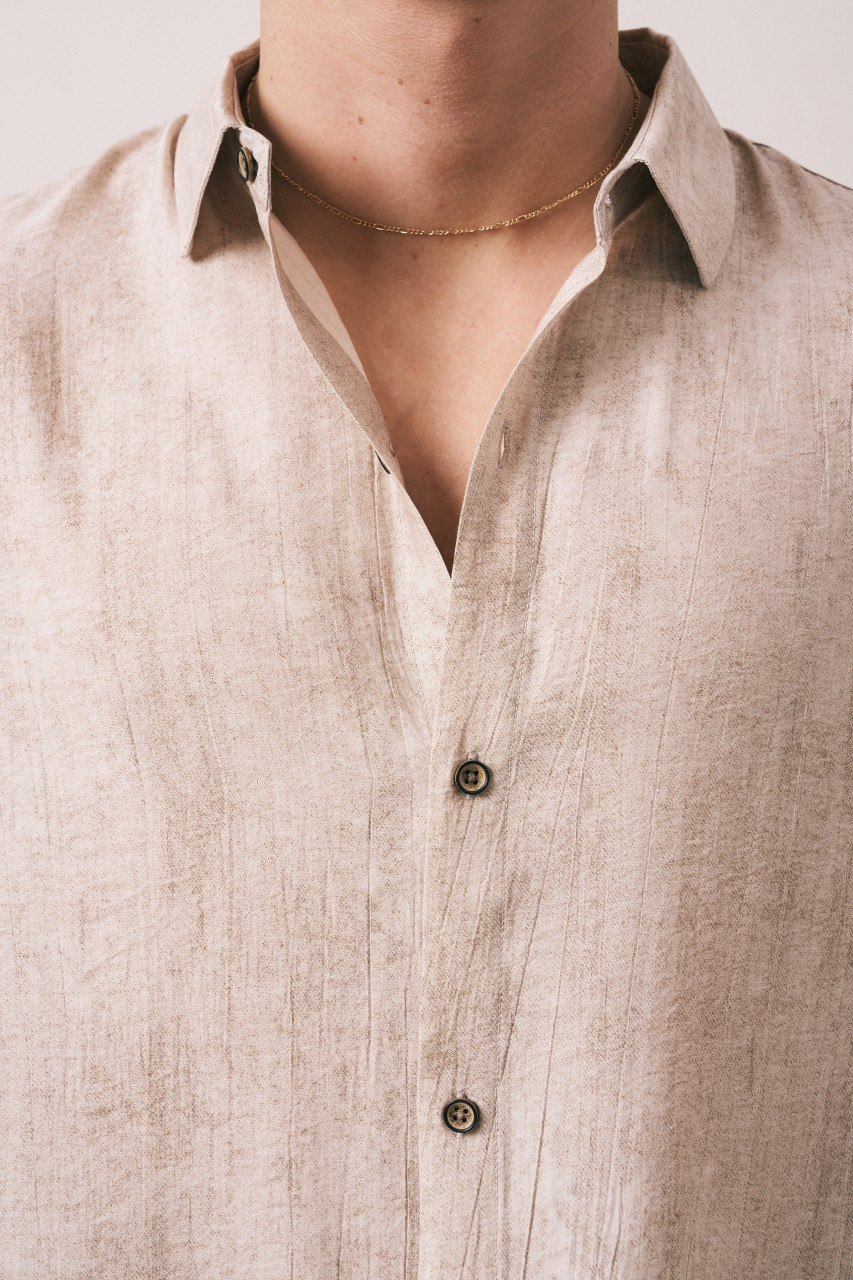 Wholesale Men's Beige Shirt 1609W26-6376 